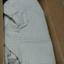 Bedsure Cotton Duvet Cover King - 100% Cotton Waffle Weave Linen Color Duvet Cover, PureWoven Breathable King Bedding Set for All Season, 3 Pieces, 104"x90"