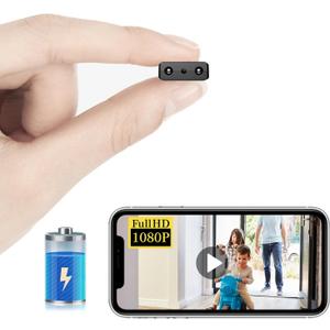 Smallest Wireless WiFi Battery Camera,HD1080P Concealed Camera,Portable Video Recording Live Feed,Smart Baby Monitor with Night Vision,Motion Detection,Cloud Storage for Security with iOS Android APP