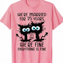 25th Wedding Anniversary T-Shirt - Large
