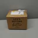 LE TAUCI Cappuccino Cups with Saucers 6 oz, Set of 4 Ceramic Coffee Cup and Saucer Set for Latte, Au Lait, Flat White, Mocha, Tea, Embossed Coffee Cups, Ceylon Blue