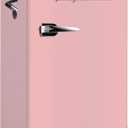 Frigidaire EFR376 Retro Bar Fridge Refrigerator with Side Bottle Opener, 3.2 cu. Ft, Pink/Coral