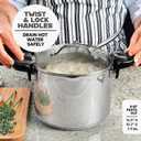 GOTHAM STEEL 8 Qt Stainless Steel Stock Pot Multipurpose Pasta Pot, 8 Quarts