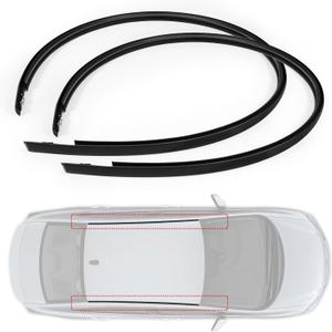 2Pcs Roof Trim Molding Kit Compatible with Honda Civic Sedan 4-Door 2012 2013 2014 2015 Left & Right Side Rubber Roof Moulding Drip Stripping Replace# 74316TR0A01 74306TR0A01 74316TR0A11 74316TR0A12