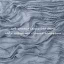 12 Pack 10Ft Cheesecloth Table Runner 35x120 Inch Boho Gauze Table Runner Rustic Cheese Cloth Long Romantic Table Runners for Wedding Bridal Shower Birthday Party Table Decor (Dusty Blue)