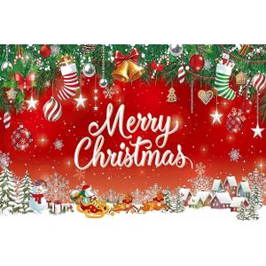 10x8ft Merry Christmas Backdrop Christmas Backdrops for Wall Background De Navidad Xmas Party Decoration F105
