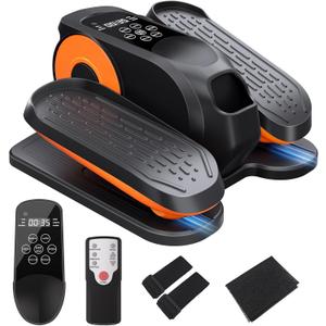 Under Desk Elliptical Machine,Foot Exerciser for Seniors Fully Assembled, Quiet & Portable Electric Seated Pedal Exerciser with Remote Control & 12 Adjustable Speeds