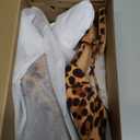 Coutgo Womens Slingback Kitten Heels Closed Pointed Toe Pumps D'Orsay Wedding Party Dress Shoes, Leopard, Size 8