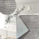 Kitchen Rugs Sets of 2 PCS  Kitchen Mats for Floor 20x30/20x48 Inch Non Slip Washable Rug Set, Non Slip Floor Mats Made of 100% Polyester Soft and Anti-Slip Standing Kitchen Runner Rug, Grey