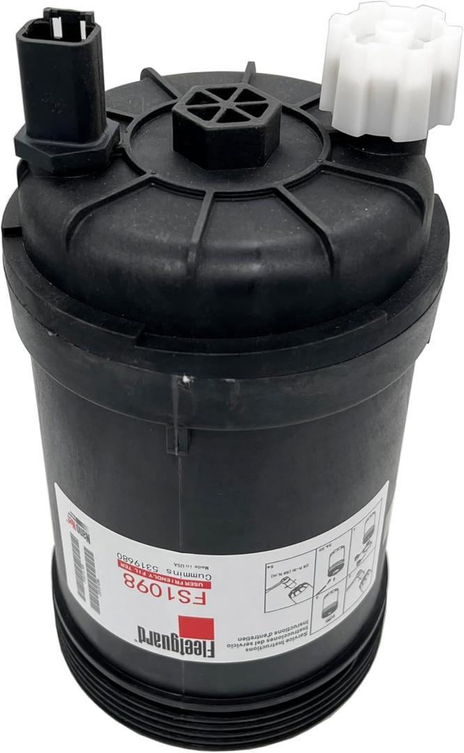 FS1098 5319680 5308722 FS20038 Fuel and Water Separator PCV Valve,Hydraulic spin-on filters are designed for best filtration efficiency,Fit for W100CFI W120CFI W130CFI Cummins