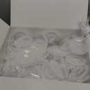 Disposable Paint Spray Sprayer Cup Liners & Lid System, 50 Standard 20 Ounce (600ml) Kit - 190 Mic- 50 Cup Liners, 50 Lids with Strainer, 1Hard Cup with Retainer Ring 20 Plugs,2 Cup Adapter