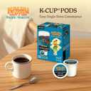 Kauai Coffee K-Cup Pods for Keurig Brewers  Arabica Coffee, 10% Hawaiian  Dark Roast, Nutty with Sweet Chocolate Overtones  Na Pali Coast, 1 Pack of 22 Single Serve K-Cups