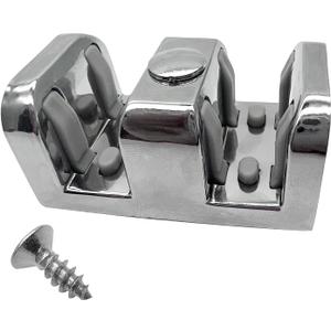 Side Anti-Collision Block for Shower Room Glass Sliding Door,Sliding Glass Shower Door Bumper with Screws,for Shower Door Wall Jamb Bumper(2Pcs) Bright Silver