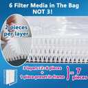 16x25x1 MERV 8 Air Filter,AC Furnace Air Filter,Reusable ABS Plastic Frame, 7 Pack Replaceable Filter Media (Actual Size: 15 3/4" x 24 3/4" x 3/4")