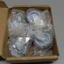 Finnhomy Caster Wheels 3 Inch Set of 4 Heavy Duty Threaded Stem Casters 5/16"-18x1-1/2 Swivel Rubber Industrial Castors Locking Wheels for Wire Shelving/Furniture/Carts Load Bearing 720 Lbs Gray