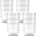 Tervis Clear & Colorful Tabletop 10oz Made in USA Double Walled Insulated Tumbler Travel Cup Keeps Drinks Cold & Hot, 10oz - 4pk, Clear