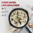 Sunhouse  11 Inch / 28 cm Non-Stick Deep Frying Pan with Double Pour Spouts, 5-Layer Whitford Non-Stick Coating, PFOA-FREE, Stay-Cool Handle, Induction Compatible with All Cooktops (Black)