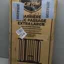 Carlson 29.536.5 Extra Wide Dog Gate with Small Pet Door, Walk-Through Pressure Mounted Metal Indoor Pet Safety Gate, Black, Tested and Trusted by Pet Parents, American Designed, American Owned