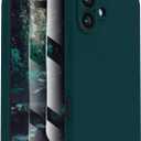FireNova Designed for iPhone 16 Case, Silicone Upgraded [Camera Protection] Phone Case with [2 Screen Protectors], Soft Anti-Scratch Microfiber Lining Inside, 6.1 inch, Teal