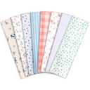 obeoby Floral Headbands for Women, Stripe Hairbands Non Slip Cotton Sports Hair Bands for Women's Hair Stocking Stuffers for Teen Girls