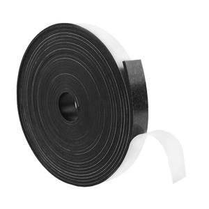 DEVNOL Neoprene Solid Rubber Strips with Adhesive Backing 1/8 (.125)" Thick X 1" Wide X 25'Long Grade 65A for Gasket, Surface Protection, Sealing