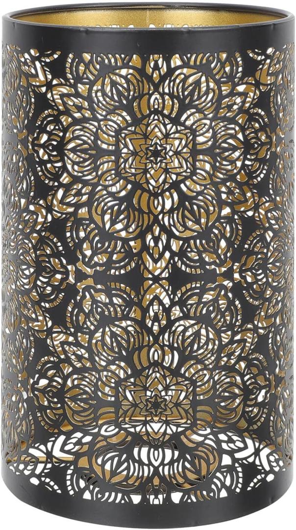 Metal Lamp Shades Hollow Carved Lampshade Iron Lamp Cover Decorative Metal Shade for Table Chandelier Wall Lights Flower Cutout Design