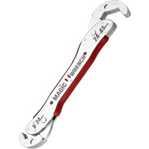 Multi-function Universal Adjustable Auto-Ratcheting Works as Reversible Ratchet Pop Socket Combination & Pipe Monkey Spanner Sae Crescent Nut Gear-Wrench Set for Craftsman & Plumbers