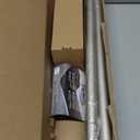 TONIAL Curtain Rods 32 to 86 Inch(2.6 to 7.2 ft), Telescoping Splicing 3/4 Single Rods for Windows 54 to 82 Inch(4.5 to 6.8 ft) Decorative Drapery Rod with Acrylic Diamond Finial, Nickel