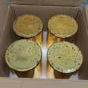 CHILL RECIPE Gold Cylinder Vases Glass Candle Holders Bulk, Mercury Hurricane Candle Holder Small Flower Vases for Centerpieces Tea Light Pillar Votive Candles Wedding Decor Party (4 Set 12Pcs)