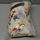 Colorful Bird Flannel Blanket 50x60in, Cute Nature Throw with Whimsical Songbirds and Floral Branches, Soft Lightweight Blankets for Birds Lovers, Spring Decor, Cottagecore Gifts