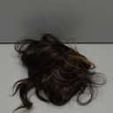 Dark Brown Wig With Highlight for Women Middle Part Brown Mixed Blonde Wavy Wigs With Highlights Natural Looking Synthetic Heat Resistant Fiber Wig for Daily Party Use (26 Inch)