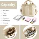 IwIeIaIrI Small Tote Bag for Women,Canvas Mini Tote Bags with Zipper and Multi Pockets,Kids,Girls,Friends Gift 2026
