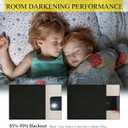 Room Divider Curtain Sets with Bendable Ceiling Track, 95% Blackout Total Privacy Ceiling Track Curtains Floor to Curtains Track Kits 12.5 ft Wide x 9 ft Tall, Black, 1 Panel