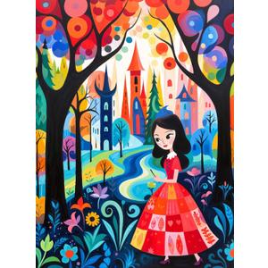 Cross & Glory - The Princess and The Magic Castle - 1000 Piece Jigsaw Puzzle for Adults | Vibrant Fairytale Artwork | Premium Satin Finish | Ideal for Puzzle Lovers & Family Nights