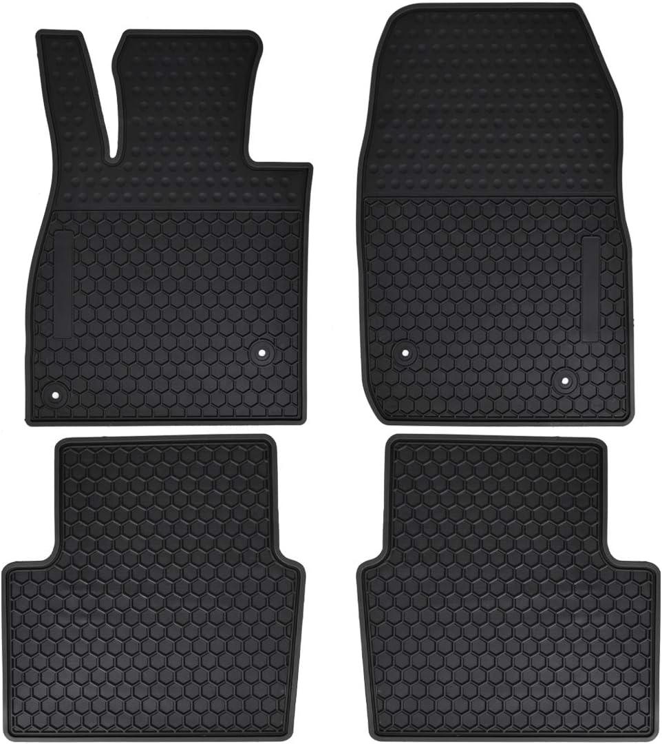 Car Floor Mats Custom Fit for Mazda 6 2023 2022 2021 2020 2019 2018 2017 2016 2015 2014 Odorless Washable Heavy Duty Rubber (All Weather) Floor Liners Front and Rear Row Set Black
