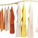 Gold Clothing Rack for Boutiques, Wall Mounted Retail Display Garment Rack for Houseware, Chrome Rolling Racks for Clothes Stores and Commercial (31.49in)