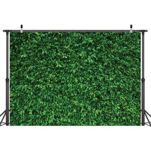 LYWYGG 5X3FT Green Leaves Photography Backdrops Mmicrofiber Nature Backdrop Birthday Background for Birthday Party Seamless Photo Booth Prop Backdrop CP-87-0503