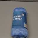 Topcee Cooling Blanket, Summer Cooling Blankets for Hot Sleepers, Arc-Chill Q-Max>0.5 Cool Fiber, Oeko-TEX 100% Certified, Soft, Breathable, Double-Side Bed Throw,Keep Cool for Adults Kids 50"x70" (Blue-new)