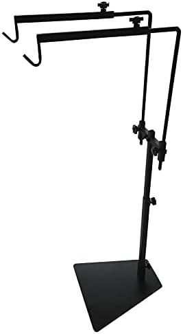 Adjustable Reptile Lamp Stand Floor Light Holder, Hook Hanging Heat Lamp for Reptile Amphibian Terrariums Tortoise and Other Cold Blooded Animal Enclosures Glass Terrarium Heating Light… (Modern 2)
