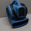 XPOWER P-230AT Mini Mighty 1/4 HP 925 CFM Centrifugal Air Mover, Carpet Dryer, Floor Fan, Blower, Stackable, Daisy Chain, for Water Damage Restoration, Janitorial, Plumbing, Home Use