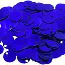 10/20/30 mm Flat Round Sequin Paillettes, Hole 4 mm Mix Color Assortment Acrylic Sequin - 1,76 Ounce (50 Grams) - 20mm Navy Blue