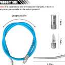 39" Spring Flex Grease Gun Hose 1/8" NPT Thread Grease Hose Extension Non-Slip with 6" Angled Tube, Grease Couplers & Sharp Type Nozzle, 10000 PSI High Pressure Greases Gun Accessories Kit (2 Pack)