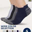 Pembrook Ankle Compression Socks for Women & Men - 4 Pairs | Sports Running Compression Socks | Athletic Ankle Support Socks, XX-Large
