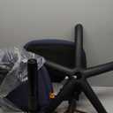 Boss Office Products Perfect Posture Delux Fabric Task Chair without Arms in Blue