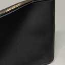 Silicone Makeup Bag for Purse Zipper Cosmetic Pouch Makeup Brush Holder Large Makeup Organizer Silicone Travel Pouch for Women (Black)