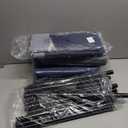 XVISHX 42x42 Inches Puppy Playpen with Cover&Dog Pads, Dog Playpen for Puppies or Small Dogs, Pet Playpen for Indoor & Outdoor, Sturdy Safety Dog Pen with Thickened Fabric (Blue)