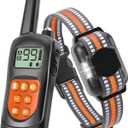 No Shock Dog Training Collar, 2025 Vibrating Dog Collar with Remote 2000ft, Beep and Vibration Collor for Dogs 10-120lbs, Rechargeable/Security Lock & Humane to Stop Bad Behaviors,Orange