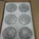 Teenyyou 6 PCS Clear Hammered Chandelier Wall Sconce