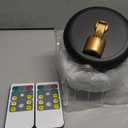 Rechargeable Battery LED Spotlight Indoor: Wireless Mini Art Accent Spot Lights with Timer Remote - Small Dimmable Uplight for Plants Display Painting Dartboard Artwork Portrait Closet (2 pack, Black)