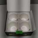 TEANAGOO Japanese Tea Cup, 7.1 Oz / 210 ml, Pure White, 4 Pcs/Box, Asian Tea Cup, Microwave & Dishwasher Safe