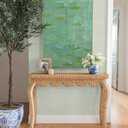 NuWallpaper x Society Social Green Classic Faux Grass cloth Peel & Stick Wallpaper, SSS6007